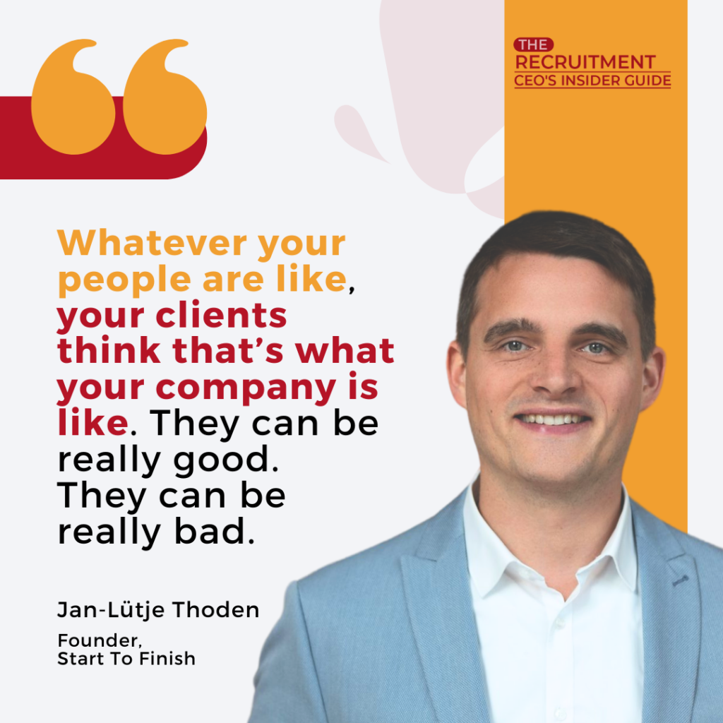 Jan-Lutje Thoden, founder of Start to Finish, shared his inspiring journey of growing his recruitment business from humble beginnings to achieving over €1.1 million in revenue within the past year.